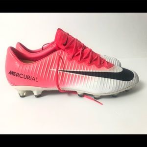 pink and white nike cleats